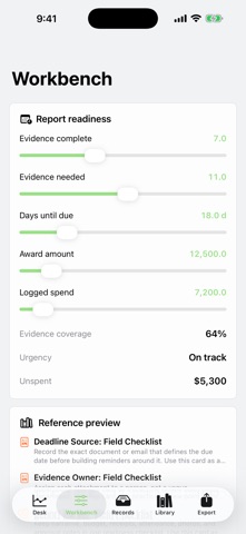 Grantloom: Deadline Desk screenshot