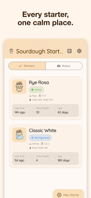 Sourdough Starter Tracker Screenshot 2 of 8