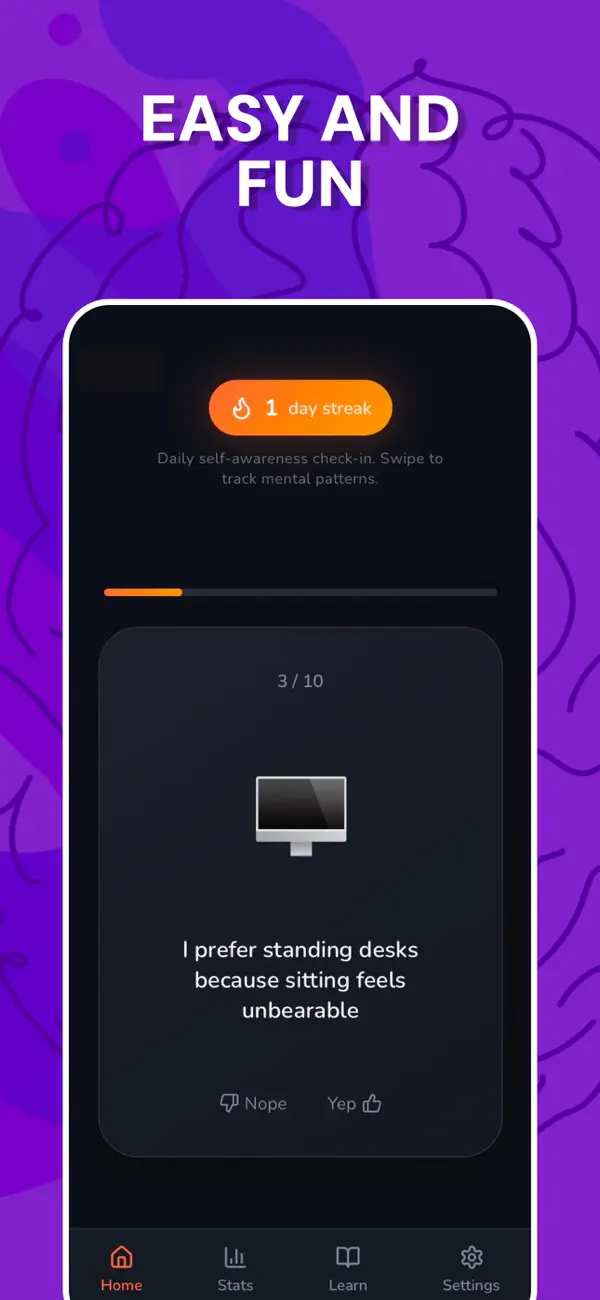 Screenshot #2 pour ADHD Swipe Test