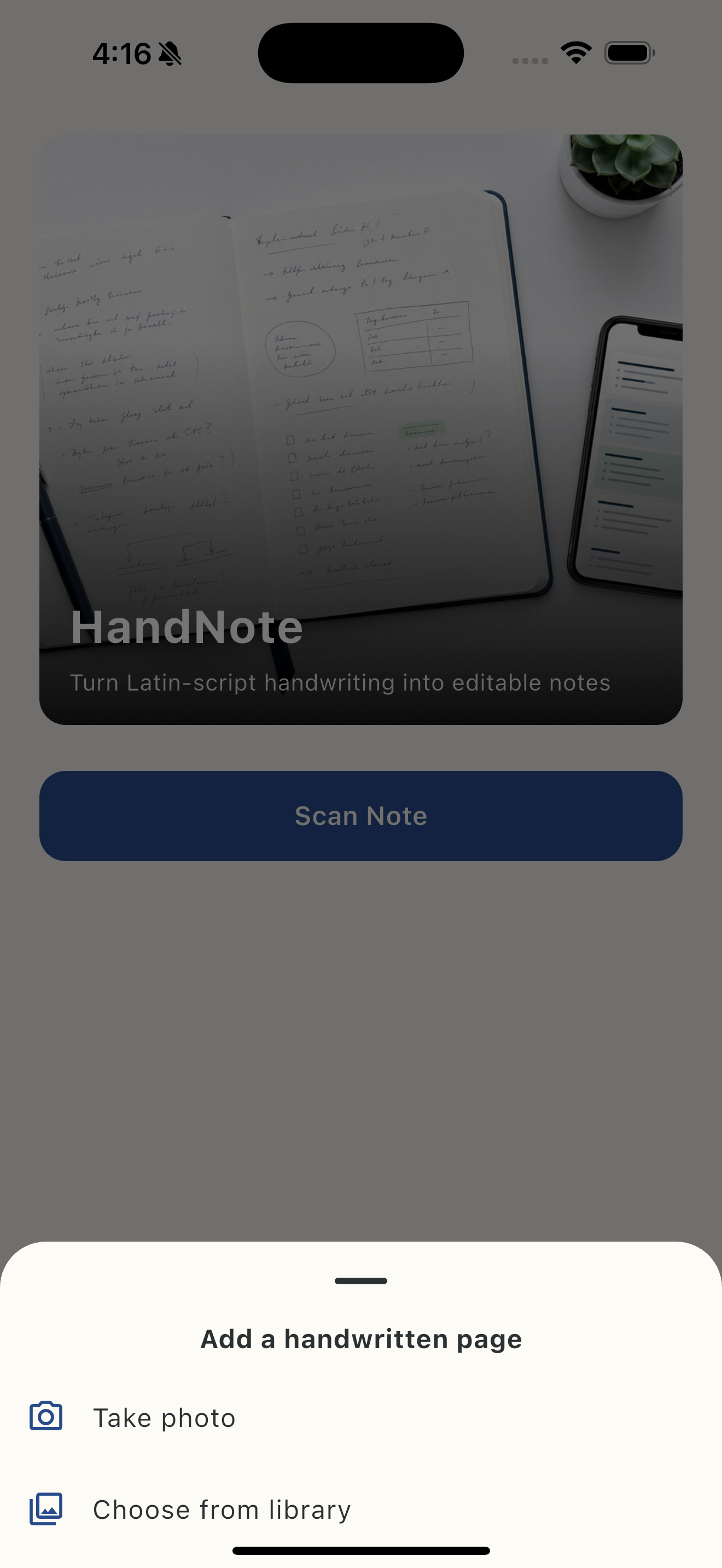 HandNote: Handwriting OCR screenshot 2
