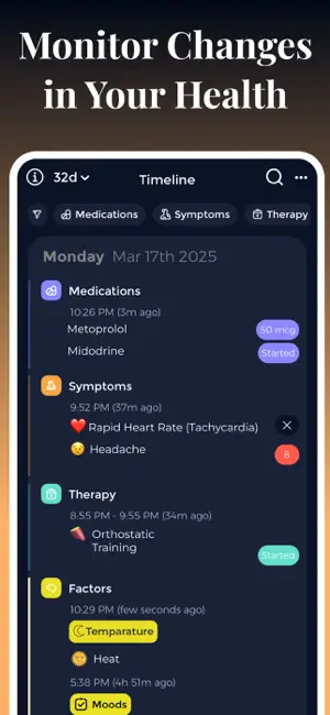 POTS Tracker - Tachycardia screenshot 4
