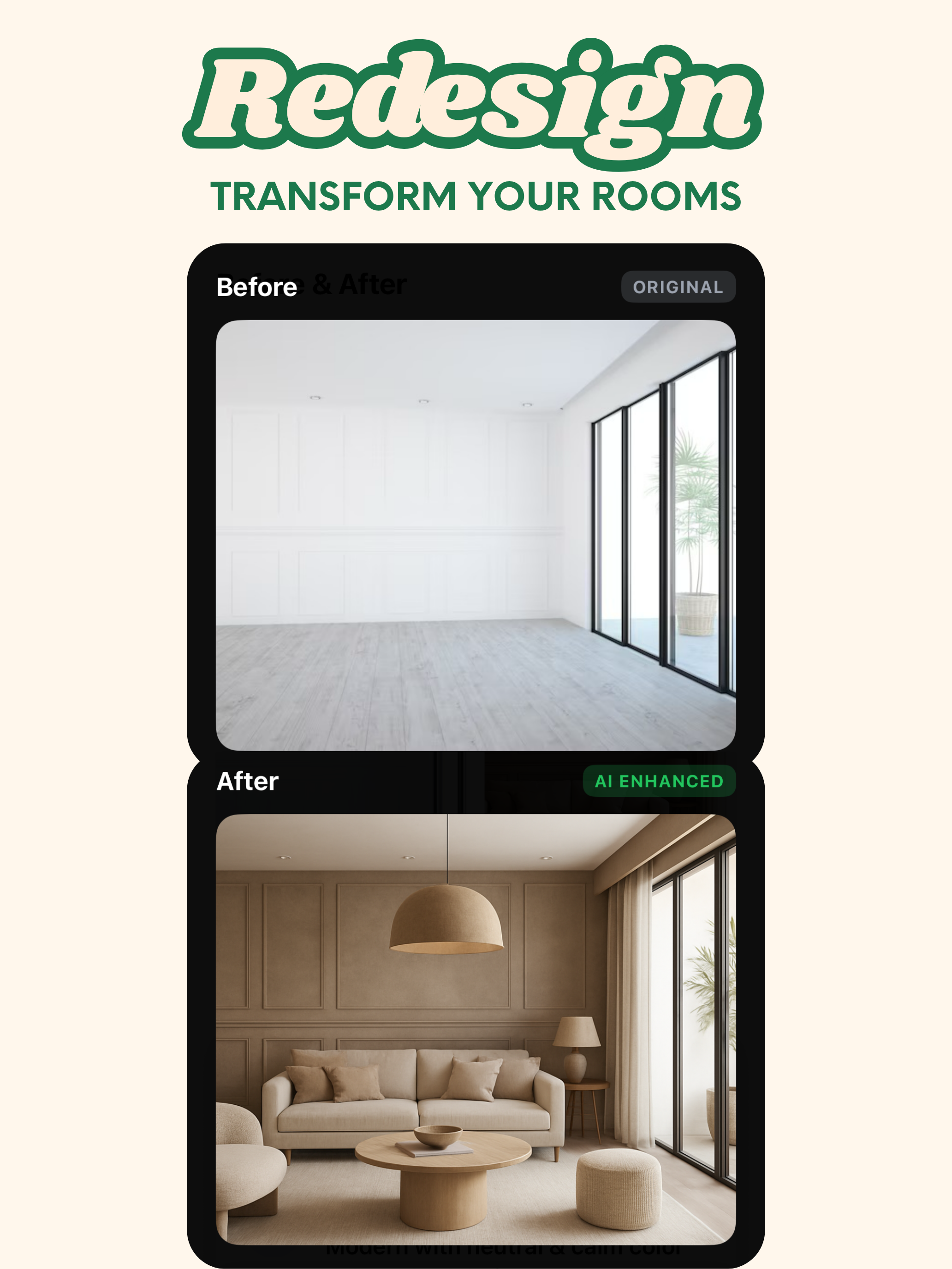 AI Interior Design: Redecorate