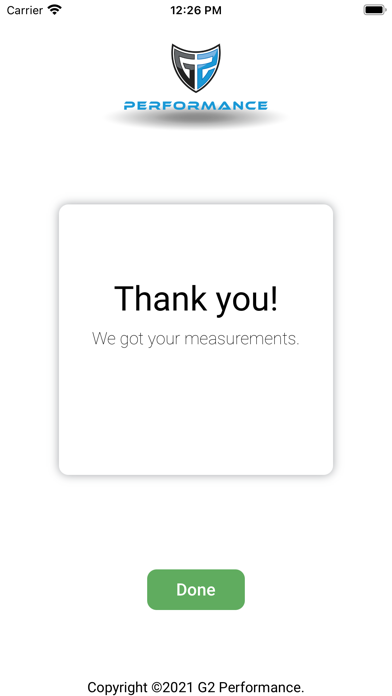 G2 Performance Screenshot