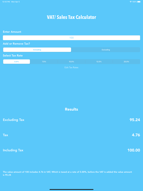 Screenshot #4 pour VAT/Tax Calculator
