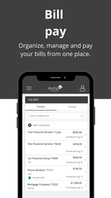 Arrha Mobile Banking Screenshot
