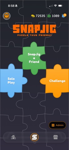 SnapJig: Puzzle your Friends iPhone screenshot