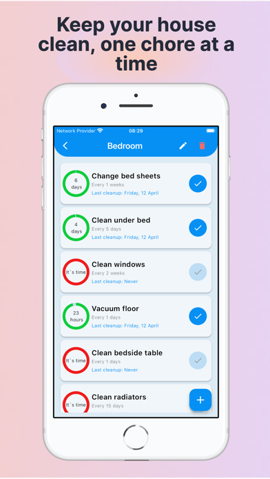 Natty: House Cleaning Schedule Screenshot