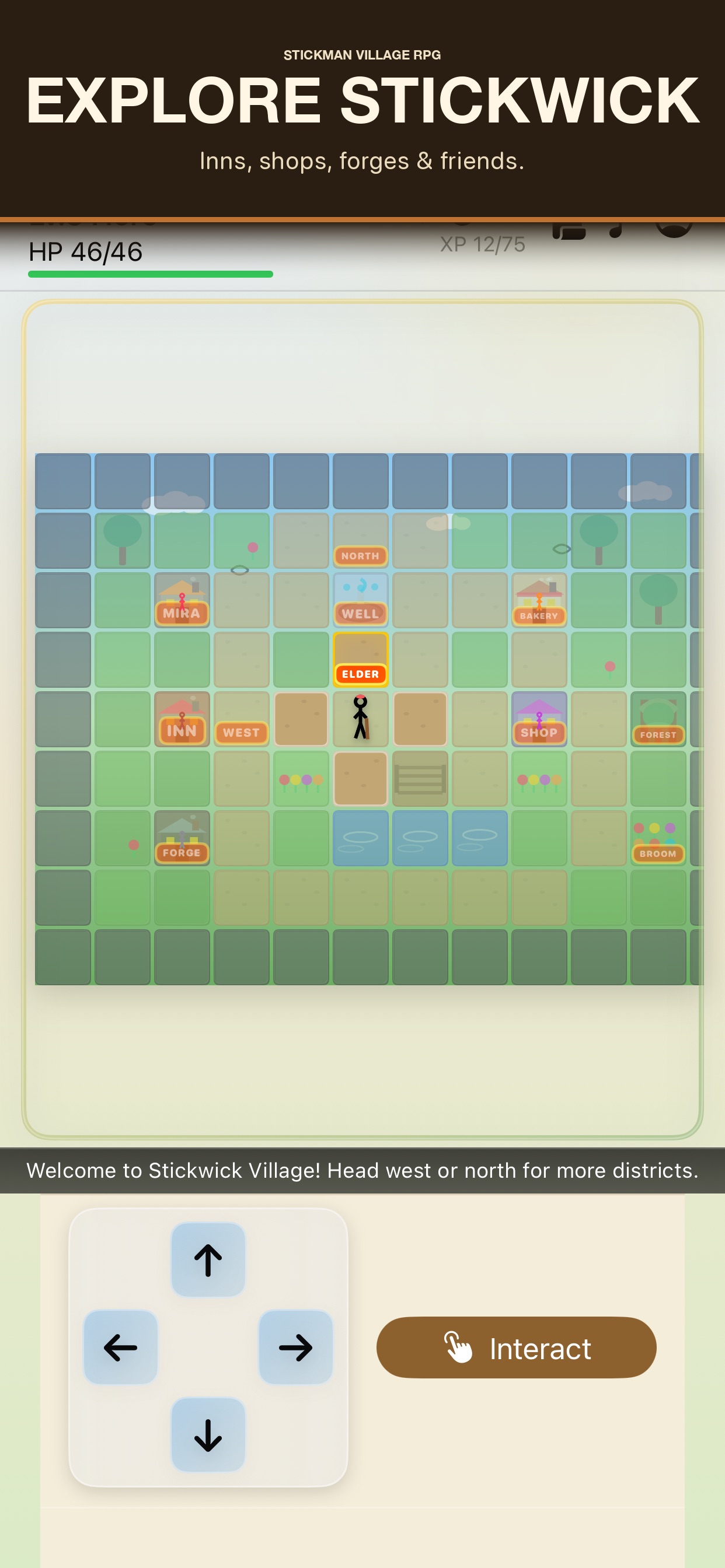 Screenshot 2 of Stickman RPG: Stickwick Tales