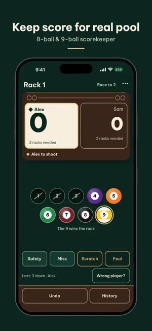EightNine: Pool Scorekeeper screenshot 1