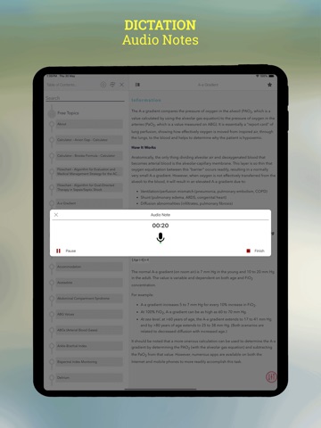 Quick Reference Critical Care iPad screenshot