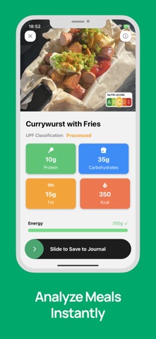 MyNutri - UPF Calorie Scanner Screenshot 2 of 4