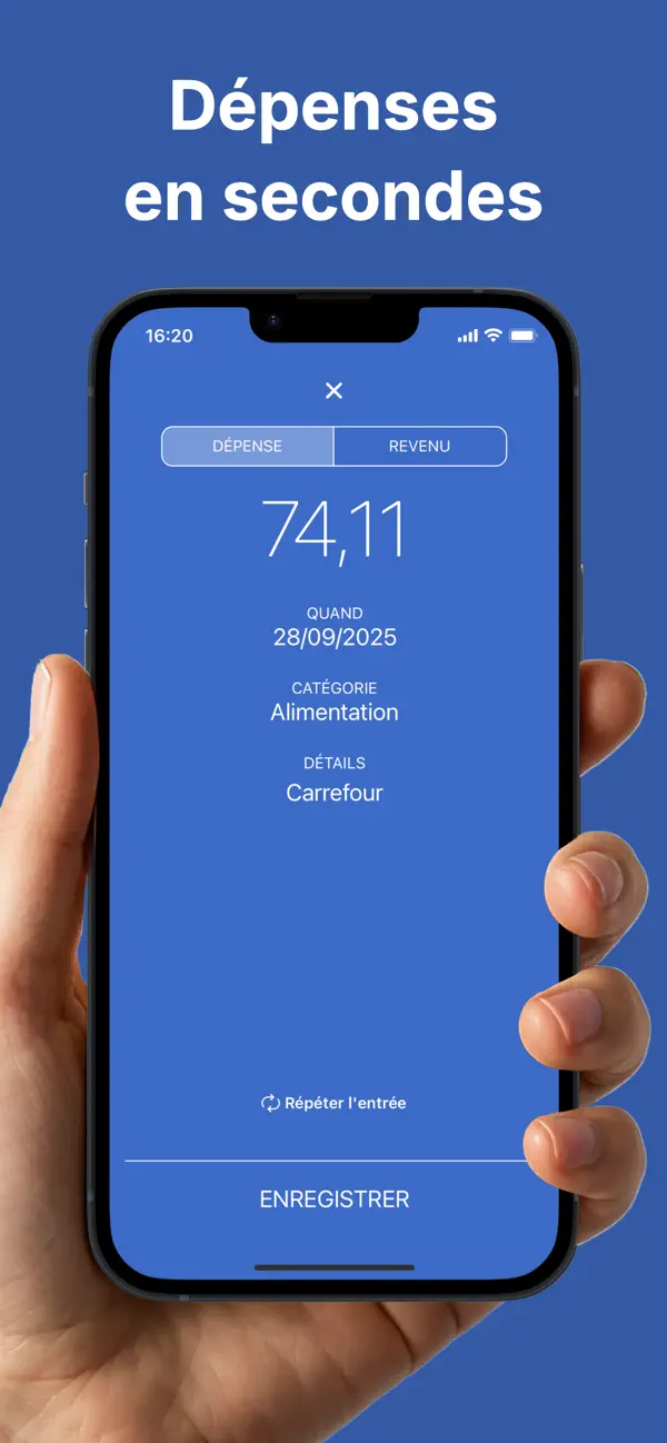 Screenshot #2 pour Gestion de Budget & Dépenses