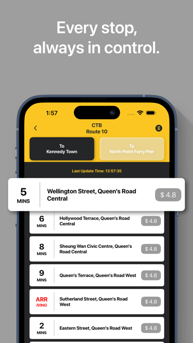 HKBUS - Hong Kong Bus iPhone screenshot 3 - Navigation app