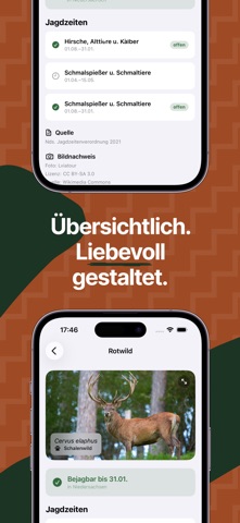Screenshot 2 of Jagdzeiten & Schonzeiten App