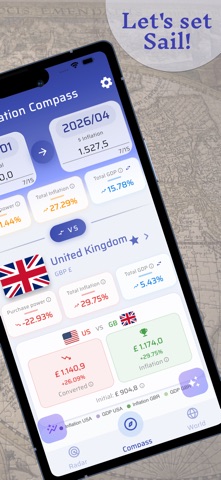 Inflation Compass iPhone screenshot