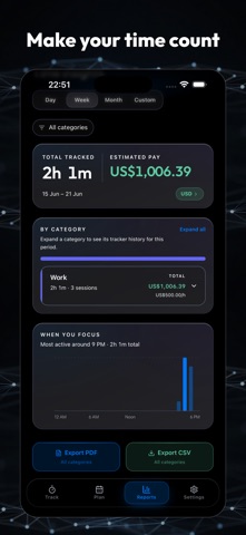 DayDraft: Plan, Track & Bill iPhone screenshot