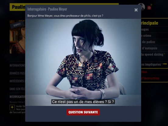 Screenshot #4 pour French Crime : jeu d'enquête