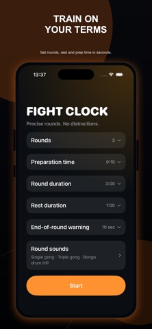 Fight Clock. Boxing Timer iPhone screenshot