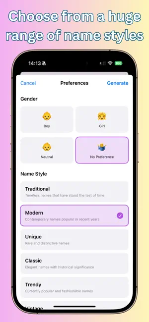 AI Baby Name Chooser screenshot 2