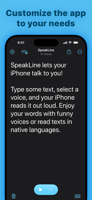 ‎SpeakLine – Text to Speech Screenshot