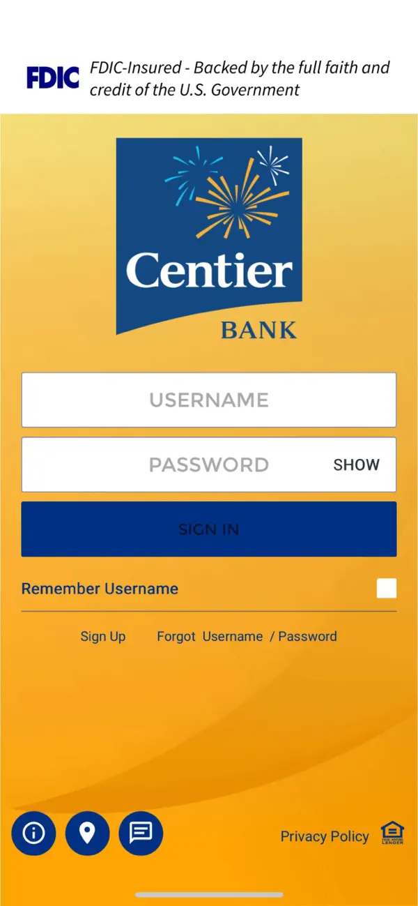 Screenshot #1 pour Centier Bank Mobile