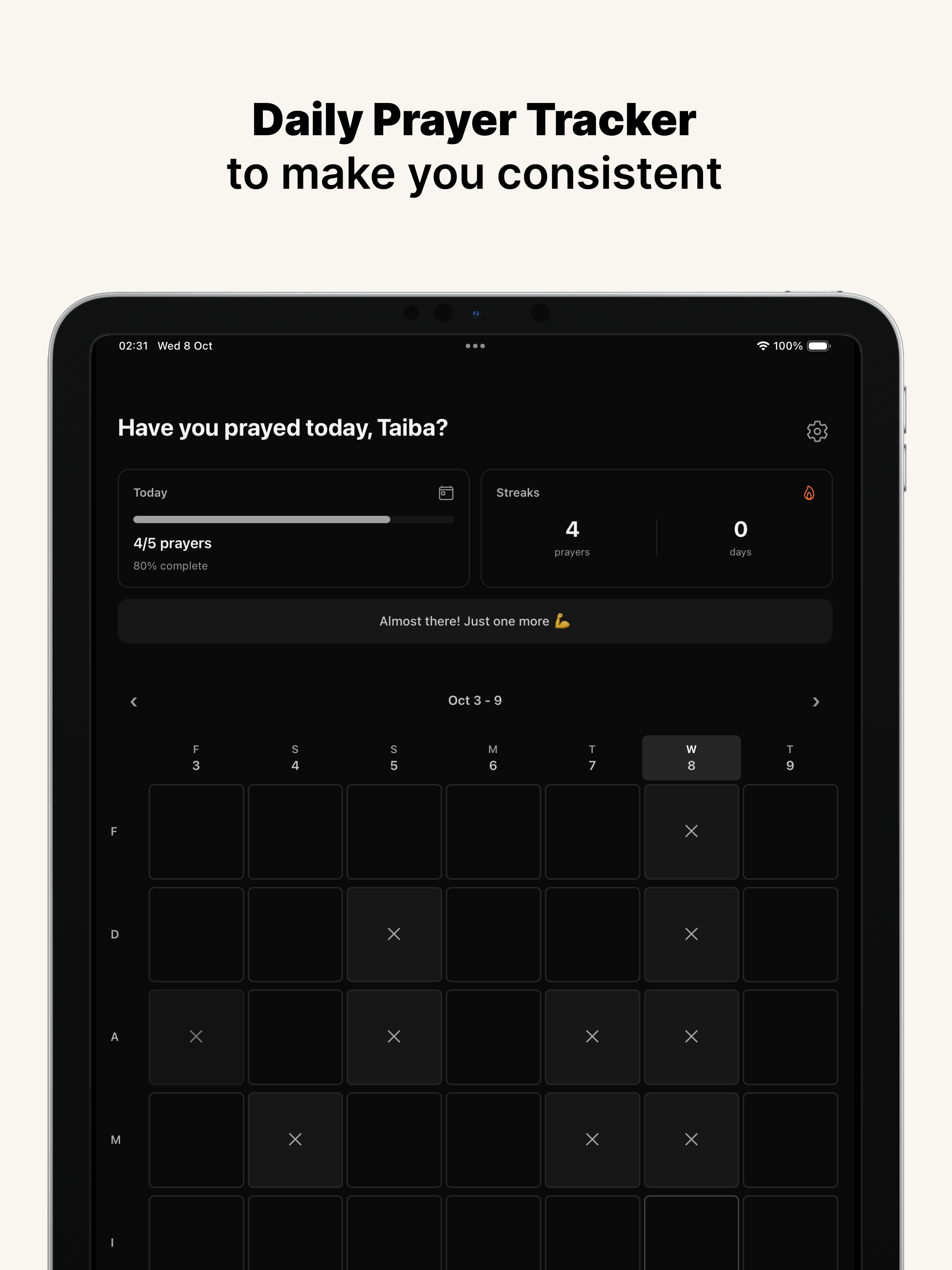 Taiba: Prayer Tracker screenshot 7