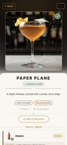 The Bartender App screenshot