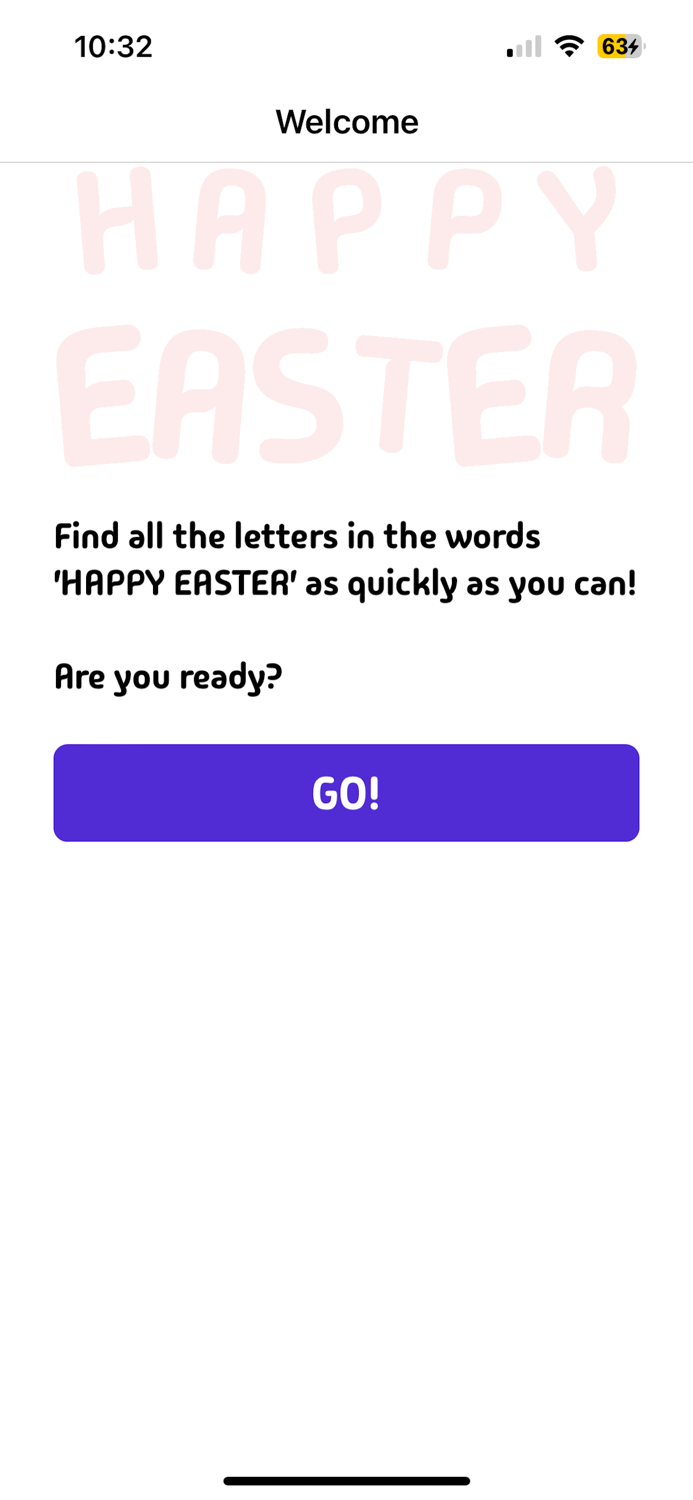 Easter Letter Hunt