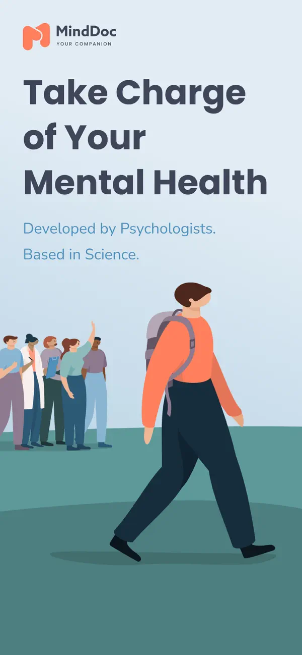 #1. MindDoc: Mental Health Support (iOS) بواسطة: MindDoc Health GmbH