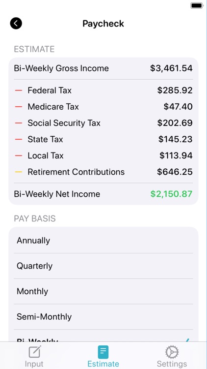My Paycheck Calculator screenshot-4