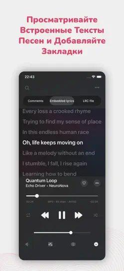 Скриншот Evermusic Pro: оффлайн плеер на iPhone 4