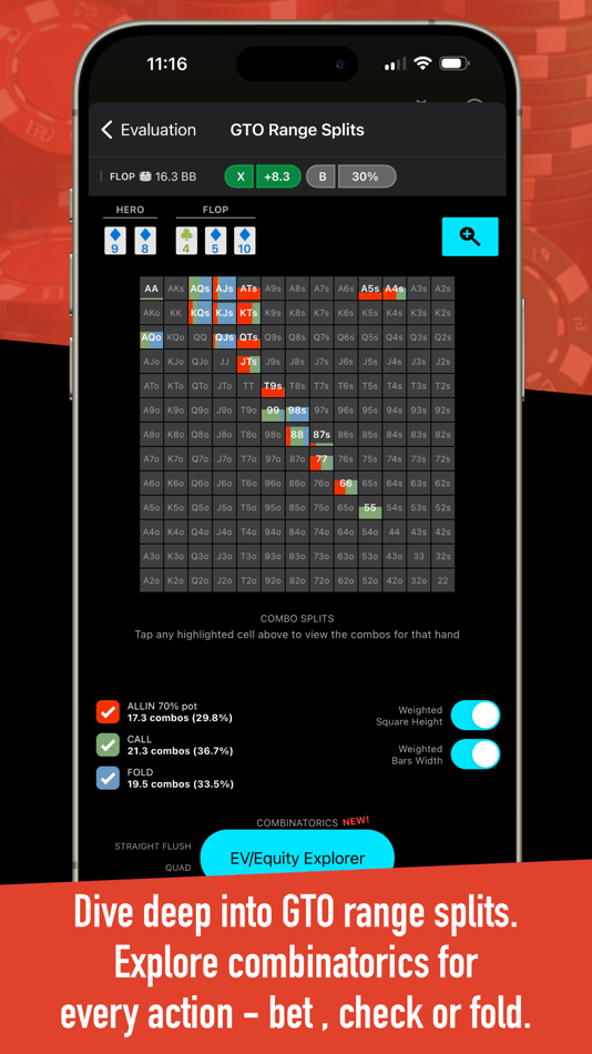 #3. Postflop+ GTO Poker Trainer (iOS) 게시자: Crafty Wheel Studios Pty Ltd