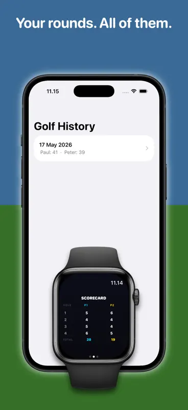 Golf Stroke Counter for Watch screenshot 2 of 3