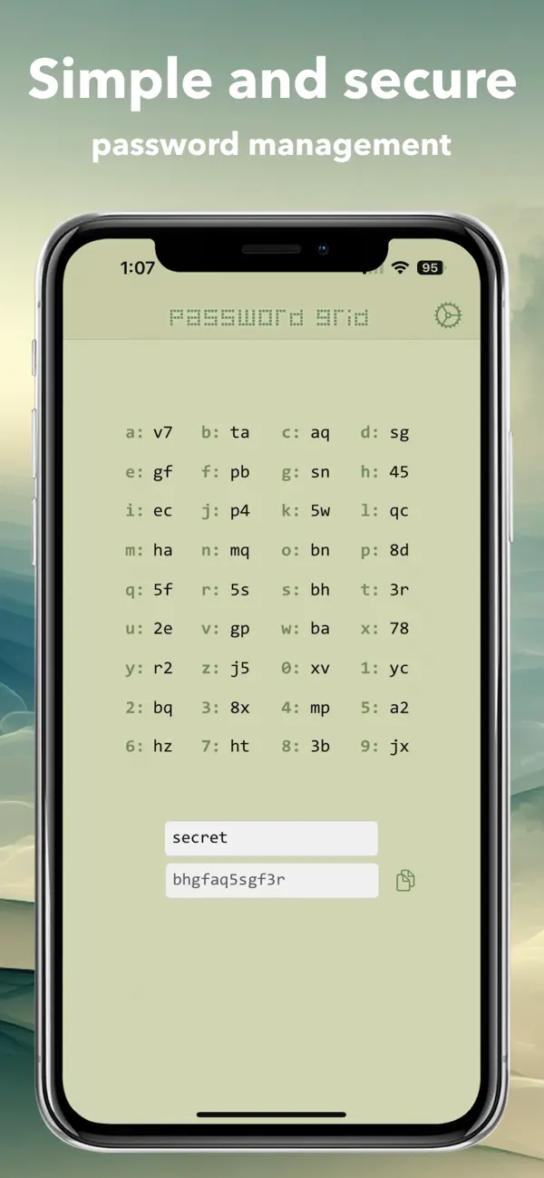 #1. Password Grid: Generator Tool (iOS) 作者: Skyriser Media