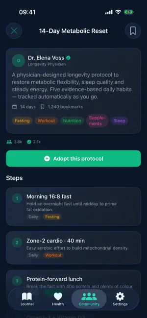 Lamplit.AI - longevity coach screenshot 4