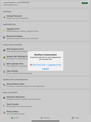 Scooter: Veterinary Workflow iPad screenshot