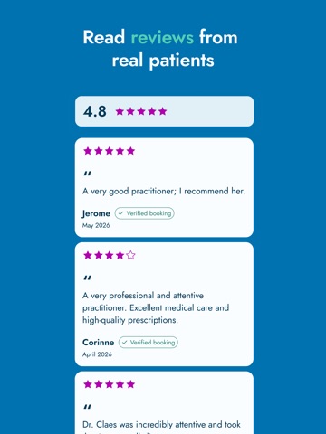 Doctena iPad screenshot 1