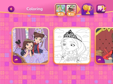 Princess Colouring Girls Games iPad screenshot