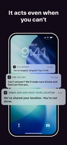 Holler: Walk Home Safety Alarm iPhone screenshot