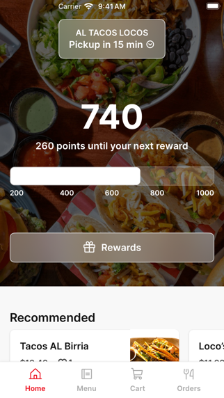 Al Tacos Locos iPhone screenshot 1 - Food & Drink app
