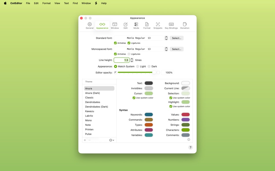 #3. CotEditor (macOS) By: Mineko IMANISHI