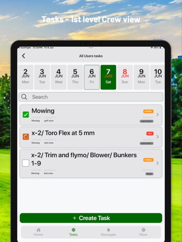 Golf Manager App iPad screenshot
