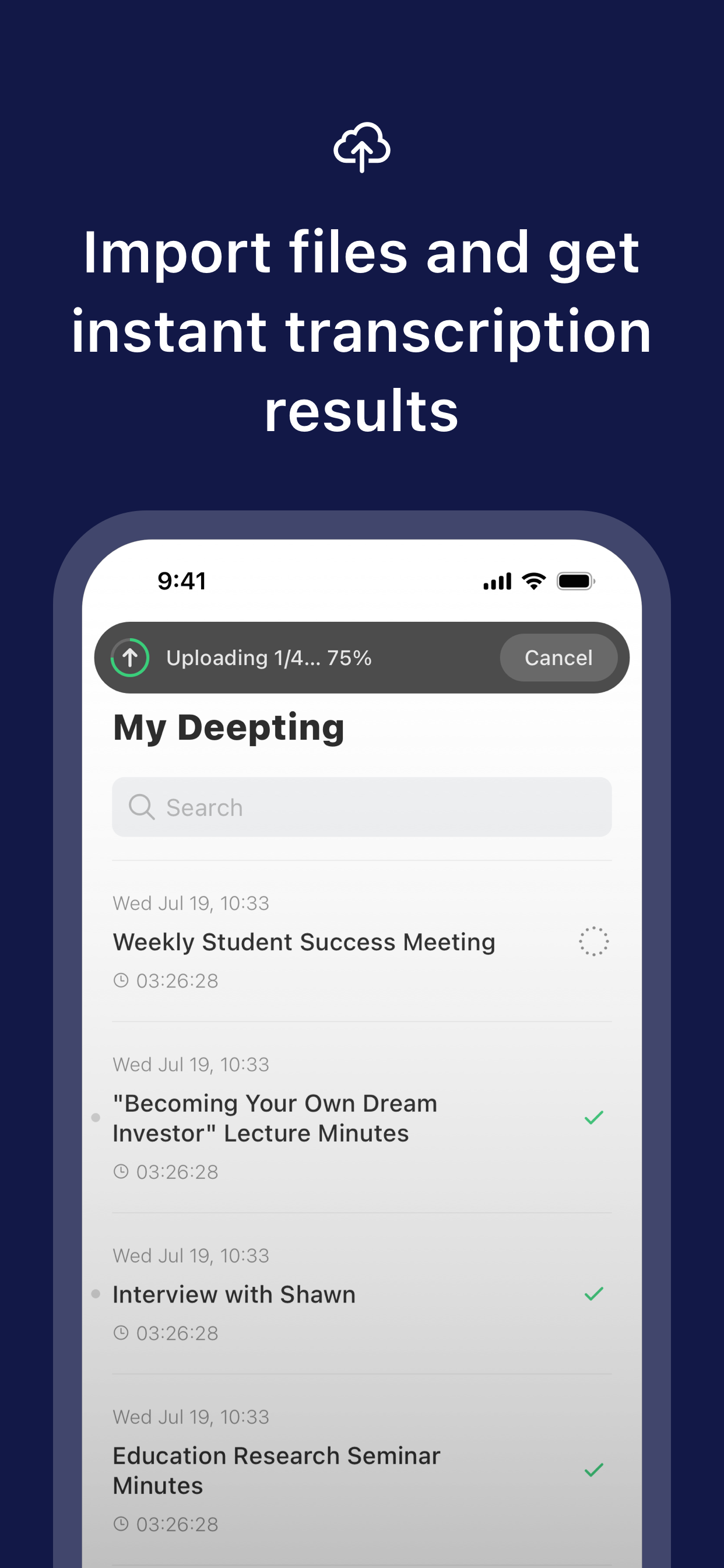 Deepting: AI Speech to text