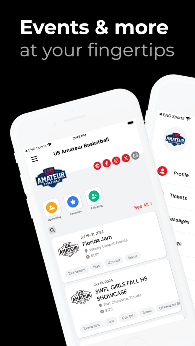 US Amateur Basketball Screenshot