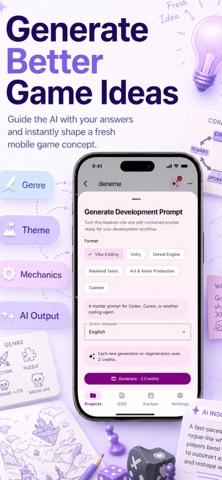 Lordly AI Game Design Creator iPhone screenshot