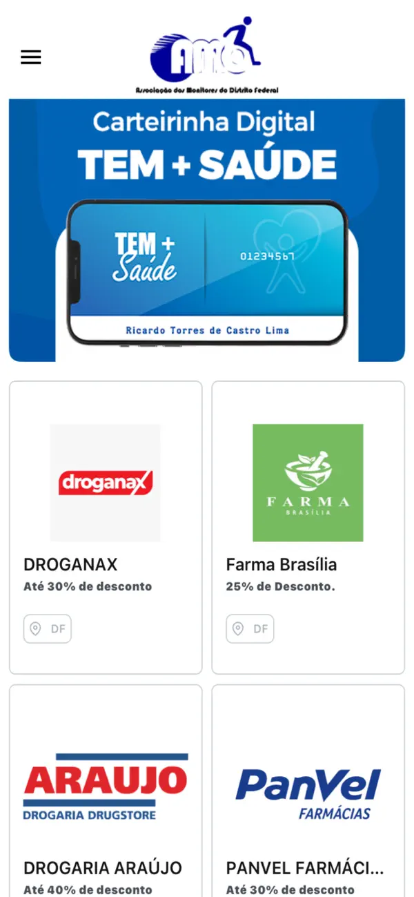 Screenshot #1 pour Clube AMO-DF
