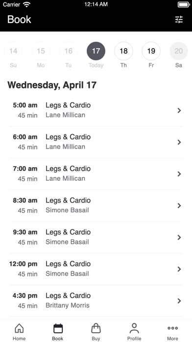 HUSTLE Fitness Screenshot