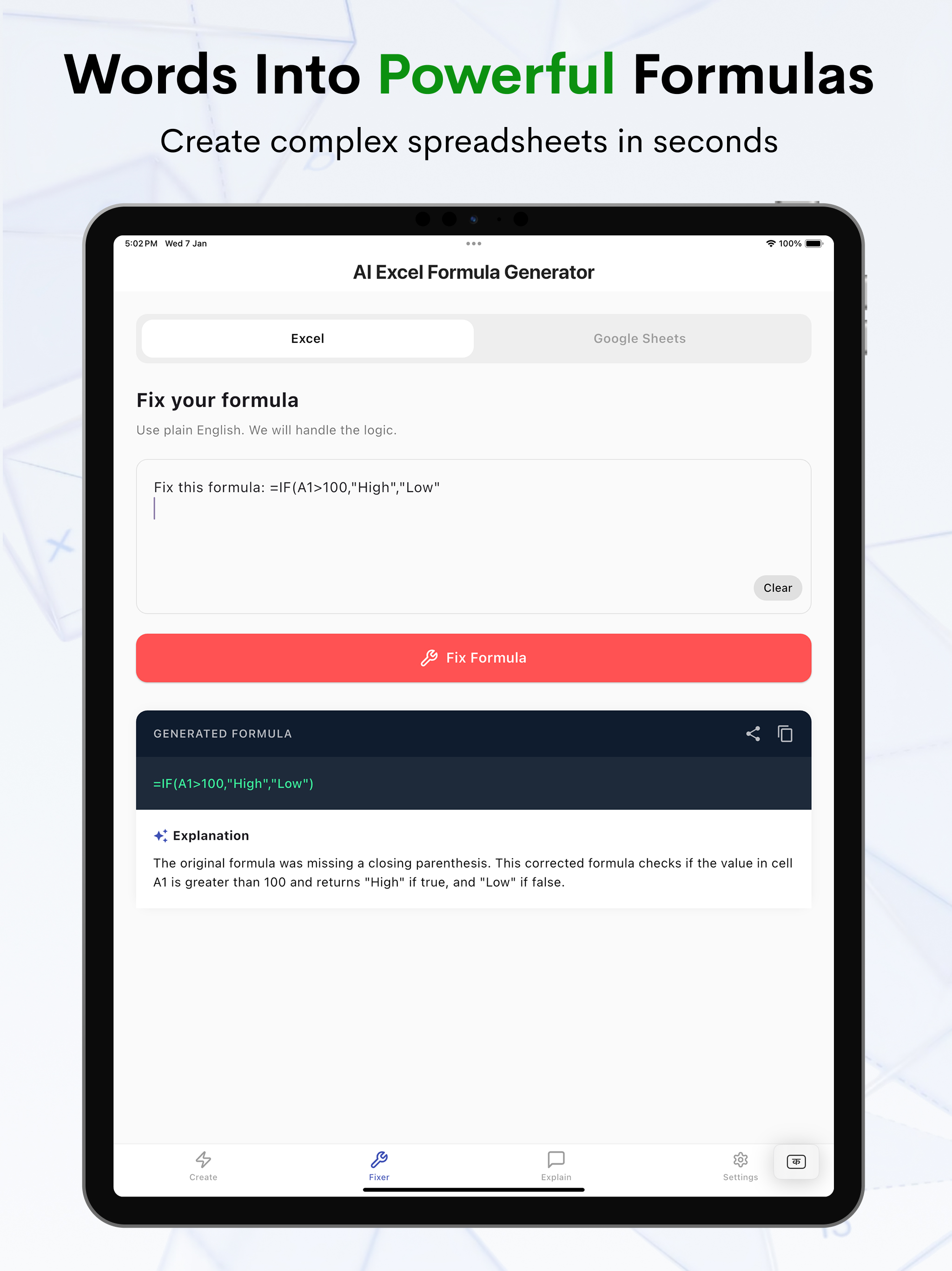 AI Excel Formula Generator screenshot 8