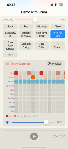 DemoWithDrums screenshot