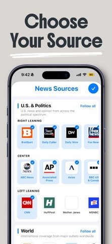 Newsly: Daily News Reader iPhone screenshot